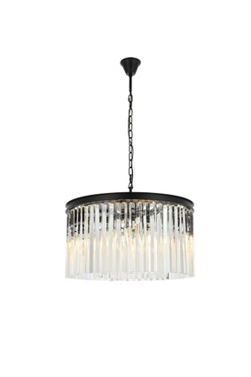 Elegant Lighting - 1208D26MB/RC - Eight Light Chandelier - Sydney - Matte Black Elegant Lighting - 1208D26MB/RC - Eight Light Chandelier - Sydney - Matte Black