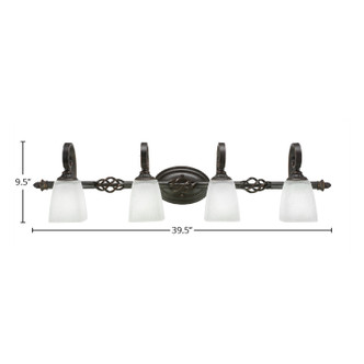 Eleganté Four Light Bath Bar (164-DG-460)