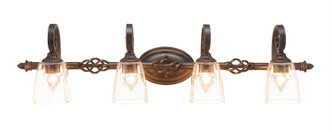 Toltec Lighting - 164-DG-461 - Four Light Bath Bar - Eleganté - Dark Granite
