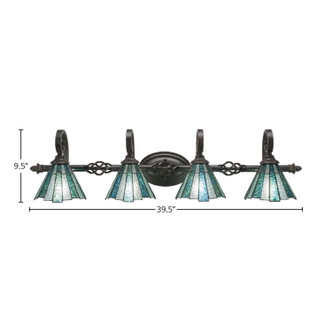 Eleganté Four Light Bath Bar (164-DG-9325)