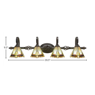 Eleganté Four Light Bath Bar (164-DG-9345)