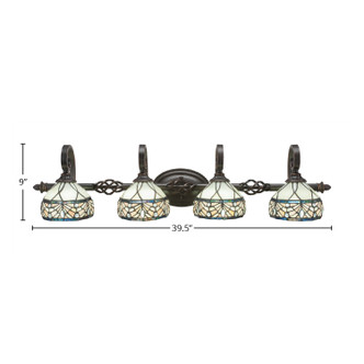 Eleganté Four Light Bath Bar (164-DG-9485)
