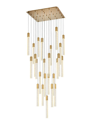 Elegant Lighting - 2066G36SG - 25 Light Pendant - Weston - satin gold