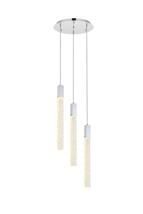 Elegant Lighting - 2067D16C - Three Light Pendant - Weston - chrome