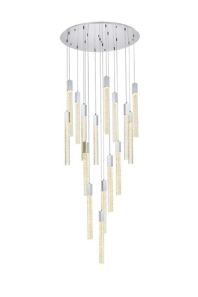 Elegant Lighting - 2067G36C - 16 Light Pendant - Weston - chrome