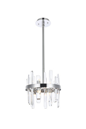 Elegant Lighting - 2200D12C - Six Light Pendant - Serena - chrome