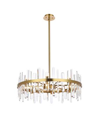 Elegant Lighting - 2200D32SG - 16 Light Chandelier - Serena - satin gold