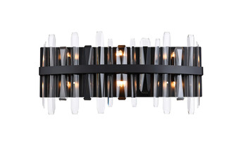 Elegant Lighting - 2200W24BK - Six Light Bath Sconce - Serena - black