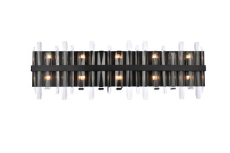 Elegant Lighting - 2200W36BK - Ten Light Bath Sconce - Serena - black