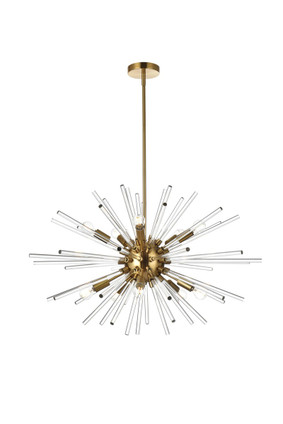 Elegant Lighting - 2502D32SG - Ten Light Pendant - Sienna - gold