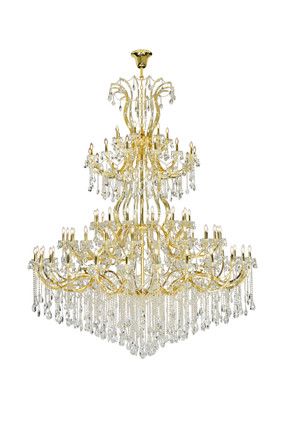 Elegant Lighting - 2803G120G/RC - 84 Light Chandelier - Maria Theresa - Gold