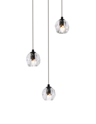 Eren LED Pendant (3505D12BK)