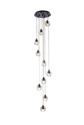 Elegant Lighting - 3505G11BK - LED Pendant - Eren - Black