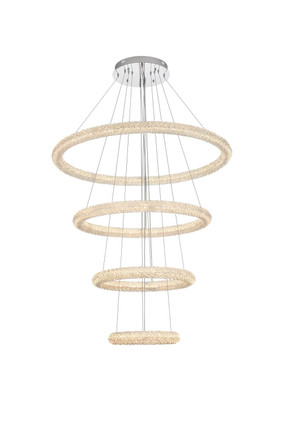 Elegant Lighting - 3800G41C - LED Chandelier - Bowen - Chrome