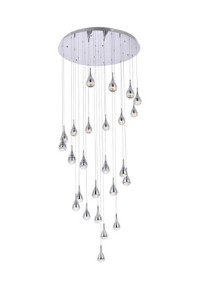 Elegant Lighting - 3825D42C - LED Chandelier - Amherst - chrome