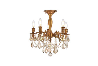Elegant Lighting - 9205F18FG-GT/RC - Five Light Flush Mount - Rosalia - French Gold Elegant Lighting - 9205F18FG-GT/RC - Five Light Flush Mount - Rosalia - French Gold