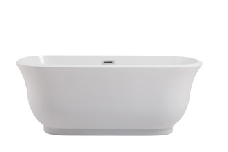 Elegant Lighting - BT10259GW - Bathtub - Coralie - glossy white