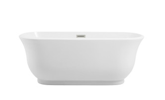 Elegant Lighting - BT10259GW-BNK - Soaking Bathtub - Coralie - Glossy White