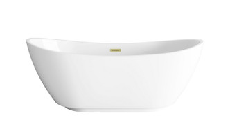 Elegant Lighting - BT10367GW-BGD - Soaking Bathtub - Ines - Glossy White