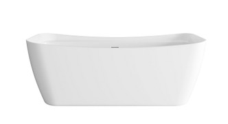 Elegant Lighting - BT10467GW-MBK - Soaking Bathtub - Harrieta - Glossy White