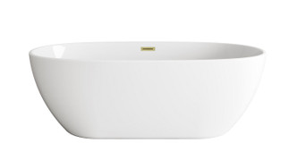 Elegant Lighting - BT10767GW-BGD - Soaking Bathtub - Allegra - Glossy White