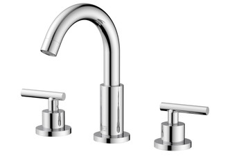 Elegant Lighting - FAV-1009PCH - Double Handle Bathroom Faucet - Leah - Chrome
