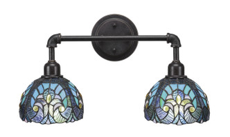 Toltec Lighting - 182-DG-9925 - Two Light Bath Bar - Vintage - Dark Granite
