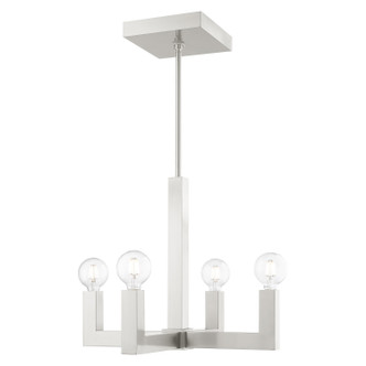 Livex Lighting - 49214-91 - Four Light Chandelier - Solna - Brushed Nickel