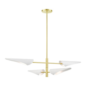 Livex Lighting - 49494-12 - Four Light Chandelier - Capistrano - Satin Brass