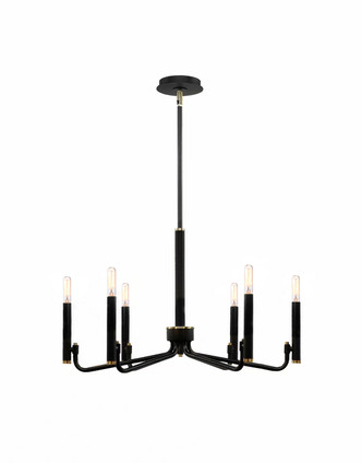 Six Light Chandelier (NSH-8183-MBBR)