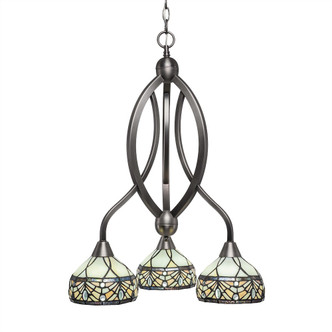 Toltec Lighting - 263-BN-9485 - Three Light Chandelier - Bow - Brushed Nickel