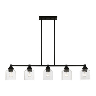 Livex Lighting - 49765-04 - Five Light Linear Chandelier - Aragon - Black