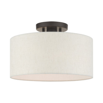 Livex Lighting - 49809-92 - One Light Semi Flush Mount - Blossom - English Bronze