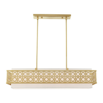 Calinda Six Light Linear Chandelier (49868-33)