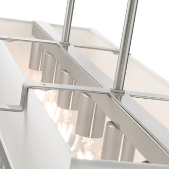 Calinda Six Light Linear Chandelier (49868-91)