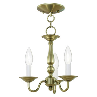 Williamsburgh Three Light Mini Chandelier/Ceiling Mount (5009-01)
