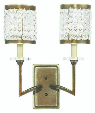 Livex Lighting - 50572-64 - Two Light Wall Sconce - Grammercy - Hand Applied Palacial Bronze Livex Lighting - 50572-64 - Two Light Wall Sconce - Grammercy - Hand Applied Palacial Bronze