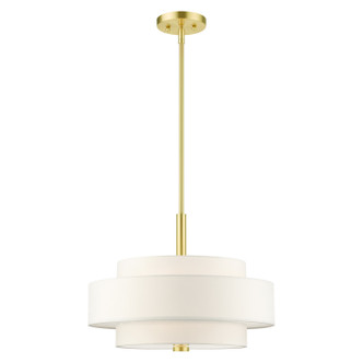 Livex Lighting - 50874-12 - Four Light Chandelier - Meridian - Satin Brass