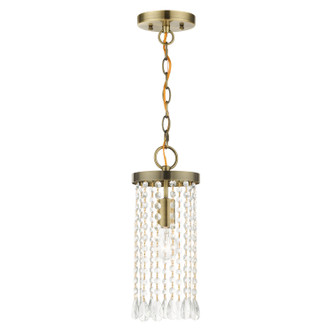 Livex Lighting - 51062-01 - One Light Mini Pendant - Elizabeth - Antique Brass