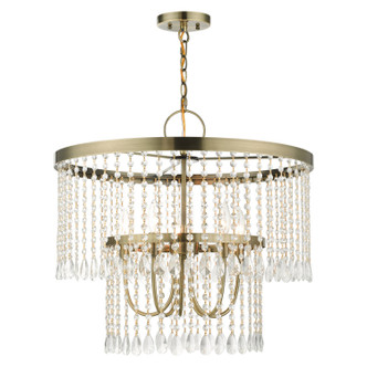 Livex Lighting - 51065-01 - Five Light Chandelier - Elizabeth - Antique Brass