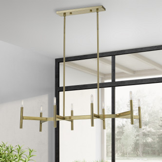 Copenhagen Eight Light Linear Chandelier (51178-01)