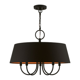 Livex Lighting - 51355-04 - Five Light Pendant - Palma - Black
