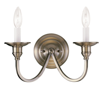 Livex Lighting - 5142-01 - Two Light Wall Sconce - Cranford - Antique Brass Livex Lighting - 5142-01 - Two Light Wall Sconce - Cranford - Antique Brass