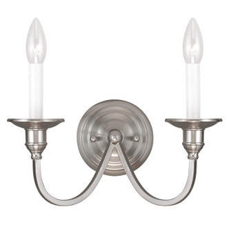 Livex Lighting - 5142-91 - Two Light Wall Sconce - Cranford - Brushed Nickel Livex Lighting - 5142-91 - Two Light Wall Sconce - Cranford - Brushed Nickel