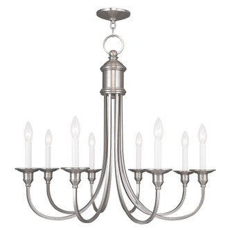Livex Lighting - 5148-91 - Eight Light Chandelier - Cranford - Brushed Nickel