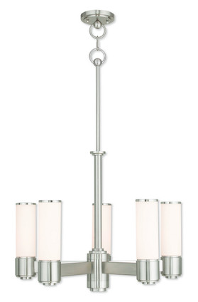 Livex Lighting - 52105-91 - Six Light Chandelier - Weston - Brushed Nickel