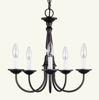 Livex Lighting - 6030-07 - Five Light Chandelier - Home Basics - Bronze