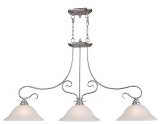 Livex Lighting - 6108-91 - Three Light Island Pendant - Coronado - Brushed Nickel