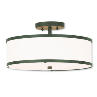 Livex Lighting - 62628-07 - Three Light Ceiling Mount - Park Ridge - Bronze