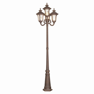 Livex Lighting - 7669-58 - Four Light Outdoor Post Mount - Oxford - Hand Applied Imperial Bronze